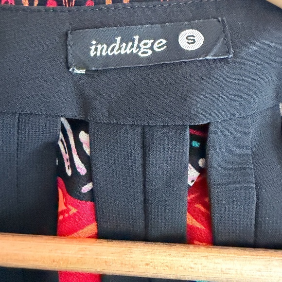 Indulge Tribal Print Maxi Dress Racerback Lined Black Boho Women’s S - Picture 7 of 8